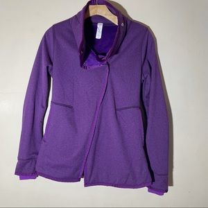 Ivivva lululemon big business wrap jacket purple fleece size